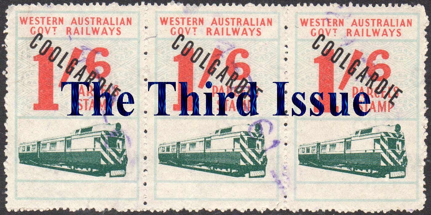 Coolgarie Station 1/6 Parcel Stamp Western Australia Railways